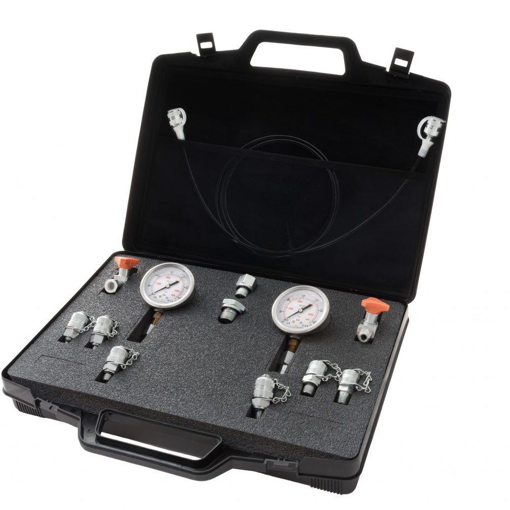 Minipress_0024 (1) Kit portatile prova pressione componibile che include 2 manometri diam. 63 mm e/o 100 mm, adattatori e miniprese - Dimensioni 385x255x90 mm